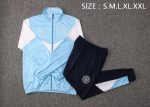 Manchester City 21-22 Light Blue Long Zipper Jacket - 图片 2