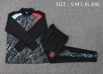 Manchester City 23-24 Half-Zip Black Ink (Red Blue Shoulder) - 图片 2