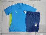 Manchester City 24-25 Light Blue Short Sleeve Training Suit - 图片 9