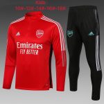 Arsenal 21-22 Red Half-Zip Jacket Kids - 图片 2