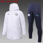 2021 Manchester City White Cotton Jacket