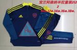 Arsenal 21-22 Half-Zip Jacket Kids Blue - 图片 3
