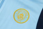 Manchester City 23-24 Light Blue Long Zipper Jacket (Gold Logo) - 图片 6