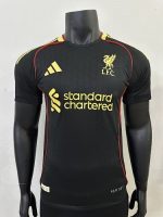Liverpool FC 25-26 Player Version Black Gold Jersey