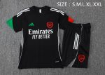 Arsenal Black Short Sleeve Training Suit - 图片 2