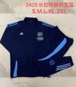 Arsenal 24-25 Long Zip Jacket in Royal Blue - 图片 9