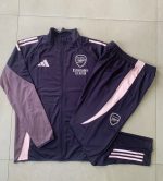 Arsenal 24/25 Dark Grey Children's Long Zipper Jacket - 图片 4