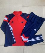 Arsenal Red Retro Half-Zip Jacket Kids - 图片 4
