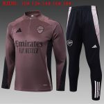 Arsenal 24-25 Half-Zip Jacket Grey Purple Kids