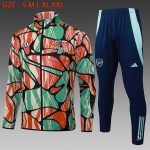 Arsenal 24/25 Long Zipper Jacket Red Green Splatter