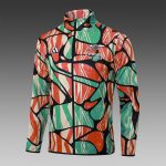 Arsenal 24/25 Long Zipper Jacket Red Green Splatter - 图片 8