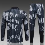 Arsenal 24-25 Half-Zip Black Grey Spray Print - 图片 6