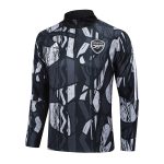 Arsenal 24-25 Half-Zip Black Grey Spray Print - 图片 8