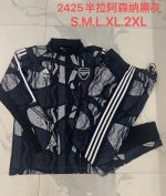 Arsenal 24-25 Half-Zip Black Grey Spray Print - 图片 9