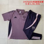 Arsenal 24/25 Polo Shirt Grey Purple - 图片 9