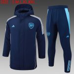 Arsenal 24/25 Navy Blue Cotton Jacket - 图片 2