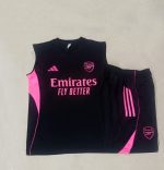 Arsenal Black Vest with Pink Advertising - 图片 9