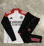 Arsenal White Kids' Half-Zip Jacket - 图片 3