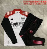 Arsenal White Kids' Half-Zip Jacket - 图片 4