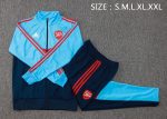 Arsenal 24/25 Long Zipper Jacket Blue - 图片 2