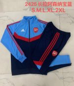 Arsenal 24/25 Long Zipper Jacket Blue - 图片 9