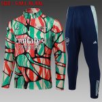 Arsenal 24/25 Half-Zip Jacket Red Green Splatter