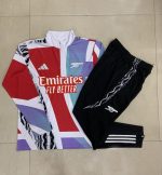 Arsenal 24/25 Half-Zip Jacket Red White Green Splatter - 图片 3
