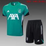 Liverpool FC Green Short Sleeve Training Shirt (White Logo)