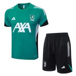 Liverpool FC Green Short Sleeve Training Shirt (White Logo) - 图片 8