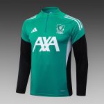 Liverpool FC 25/26 Half-Zip Jacket Green (White Logo) - 图片 8