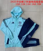 Arsenal 24/25 Light Green Half-Zip Jacket Kids - 图片 3