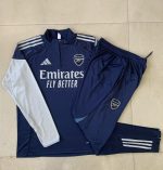 Arsenal Navy Blue (Gray Logo) Kids' Half-Zip Jacket - 图片 4
