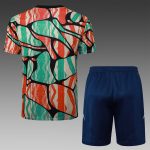 Arsenal 24/25 Short Sleeve Red Green Splatter Training T-Shirt - 图片 2