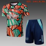 Arsenal 24/25 Short Sleeve Red Green Splatter Training T-Shirt - 图片 3