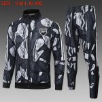 Arsenal 24-25 Black Grey Splatter Long Zip Jacket