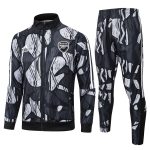 Arsenal 24-25 Black Grey Splatter Long Zip Jacket - 图片 3