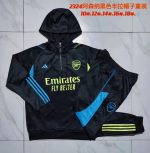 Arsenal 23/24 Half-Zip Hoodie Black Kids - 图片 3