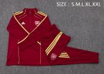 Arsenal Maroon Retro Half-Zip Jacket (Yellow Trim) - 图片 2