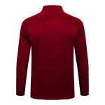 Arsenal Maroon Retro Half-Zip Jacket (Yellow Trim) - 图片 7