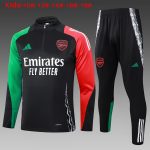 Arsenal 24/25 Half-Zip Jacket Black (Red/Green Shoulder) Kids