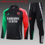 Arsenal 24/25 Half-Zip Jacket Black (Red/Green Shoulder) Kids - 图片 2