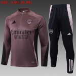 Arsenal Gray Purple Half-Zip Jacket