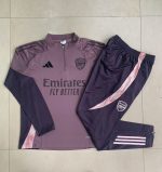 Arsenal Gray Purple Half-Zip Jacket - 图片 9