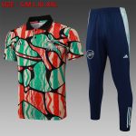 Arsenal 24/25 Polo Shirt Red Green Splatter
