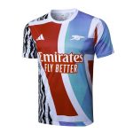 Arsenal 24-25 Short Sleeve Red Blue Black Splatter Training T-Shirt - 图片 8