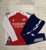 Arsenal 24-25 Red Half-Zip Jacket Kids - 图片 3