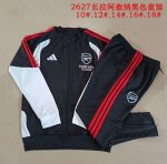 Arsenal Black Kids' Long Zipper Jacket - 图片 2