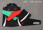 Arsenal 24/25 Half-Zip Jacket Black with Red and Green Sleeve Details - 图片 2