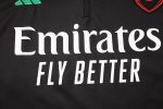 Arsenal 24/25 Half-Zip Jacket Black with Red and Green Sleeve Details - 图片 6
