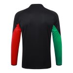 Arsenal 24/25 Half-Zip Jacket Black with Red and Green Sleeve Details - 图片 8